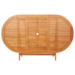 vidaXL Table pliable de jardin 160x85x75 cm Bois d'eucalyptus massif