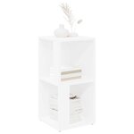 vidaXL Armoire d'angle Blanc 33x33x67 cm Bois d'ingénierie