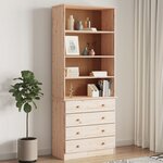 vidaXL Bibliothèque avec tiroirs ALTA 77x35x186 5cm bois massif de pin