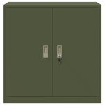 vidaXL Armoire de rangement Vert olive 90 x 40 x 90 cm Acier