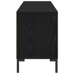 vidaXL Meuble TV Chêne noir 150 x 30 x 44 5 cm Bois d'ingénierie