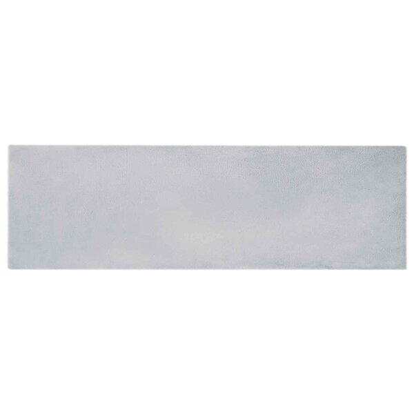 vidaXL Tapis en Fourrure Synthétique de Lapin Olite Gris 80 x 250 cm