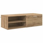 vidaXL Meuble TV chêne artisanal 100.5 x 39 x 30 cm Bois d'ingénierie