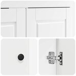 vidaXL Armoire sous évier de salle de bain Blanc 78 5 x 37 5 x 81 cm