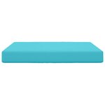 vidaXL Coussin de canapé d'extérieur Polyester Turquoise 80 x 80 cm