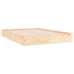 vidaXL Cadre de lit sans matelas bois massif 120x200 cm