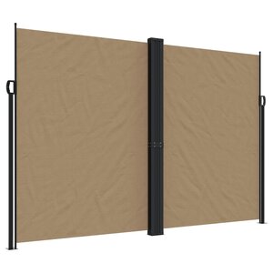 vidaXL Auvent latéral rétractable taupe 220x1200 cm