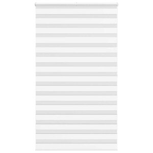 vidaXL Store zèbre blanc 135x200 cm largeur du tissu 130 9cm polyester