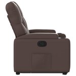 vidaXL Fauteuil inclinable marron similicuir