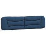 vidaXL Cadre de lit sans matelas Hvar bleu 200x200 cm tissu