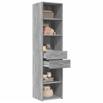 vidaXL Buffet haut sonoma gris 45x42 5x185 cm bois d'ingénierie