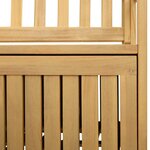 vidaXL Banc de rangement 2 -Seater 120 x 63 x 84 cm Acacia massif