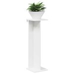 vidaXL Support de Plante Blanc 25 x 25 5 x 80 5 cm Bois d'ingénierie