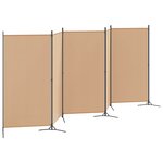 vidaXL Paravent 5 panneaux Beige 433 x 180 cm Tissu