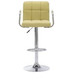 vidaXL Chaise de bar Vert Tissu