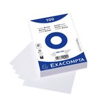 Paquet de 100 Fiches BRISTOLS BLANC 100/150 S/FILM EXACOMPTA