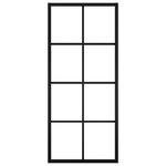 vidaXL Porte coulissante quincaillerie Aluminium et verre ESG 76x205cm