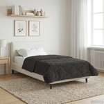 vidaXL Duvet d'hiver Matelassé Anthracite 155 x 200 cm