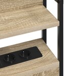 vidaXL Tête de lit de rangement Chêne Sonoma 150 cm Bois d'ingénierie