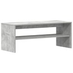 vidaXL Meuble TV Gris béton 100 x 40 x 40 cm Aggloméré