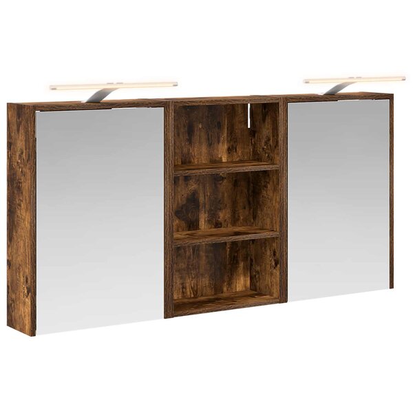 vidaXL Ensemble de Meubles de Salle de Bain 3 Pièces 126 x 16 x 62.5 cm