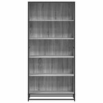 vidaXL Bibliothèque sonoma gris 80 5x35x170 5 cm bois d'ingénierie