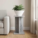vidaXL Support de Plante Sonoma gris 25 x 25 5 x 40 5 cm