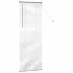 vidaXL Store de Fenêtre avec des rideaux Manuel Argent Aluminium