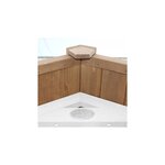 AXI Beach Tower avec Balancoire Simple Marron Blanc Toboggan Gris