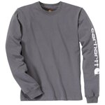Tee-shirt manches longues Sleeve Logo gris clair taille S