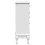 vidaXL Armoire avec 5 tiroirs et 2 étagères Blanc