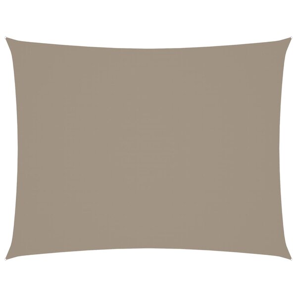 vidaXL Voile de parasol tissu oxford rectangulaire 6x8 m taupe