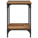 vidaXL Table basse Bois Ancien 40 x 40 x 55 cm Bois d'ingénierie