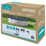 INTEX Couverture de piscine INTEX Ø366 x 20 cm Rond PVC  PET