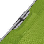 vidaXL Chaises longues pliables 2 Pièces Vert Textilène