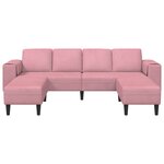 vidaXL Canapé de salon 3 Pièces Rose