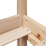 vidaXL Cadre de lit avec tête de lit 160x200 cm bois de pin massif