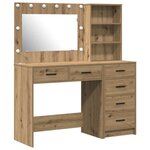 vidaXL Table de Toilette Marron 78.5 x 41 x 135 cm Bois d'ingénierie