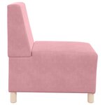 vidaXL Chaises Sofa 3 Pièces Rose 55 x 74 x 82 cm Velours