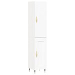 vidaXL Buffet haut Blanc 34 5x34x180 cm Bois d'ingénierie