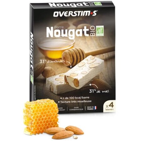 OVERSTIMS - Nougat Bio (4 barres)