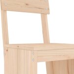 vidaXL Tabourets de bar lot de 2 40x48 5x115 5 cm bois massif de pin