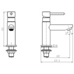 SCHÜTTE Robinet à colonne à eau froide LAURANA Chrome