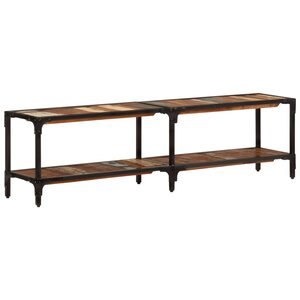 vidaXL Meuble TV 150x30x41 cm bois massif de récupération
