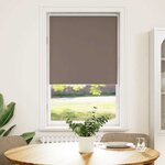 vidaXL Store enrouleur occultant café 80x150cm largeur du tissu 75 7cm