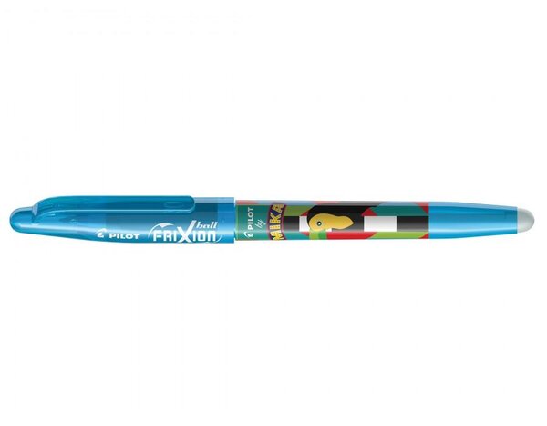 Roller encre gel frixion ball édition limitée mika turquoise pilot