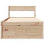 vidaXL Cadre de lit sans matelas 100x200 cm bois massif de pin