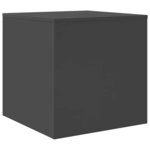 vidaXL Tables gigognes 3 Pièces Gris brillant Bois d'ingénierie