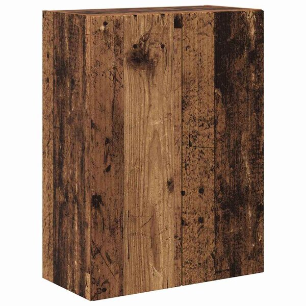 vidaXL Meuble TV mural Bois Ancien 59 5 x 31 x 80 cm Bois d'ingénierie