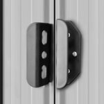 vidaXL Abri de jardin 257x298x178 cm Métal Gris